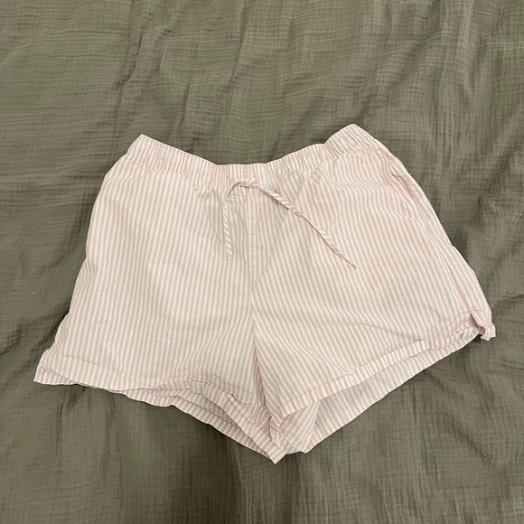 Knix Classic Cotton 2-Piece PJ Set Pink Stripes, Relaxed Fit - Picture 9 of 12